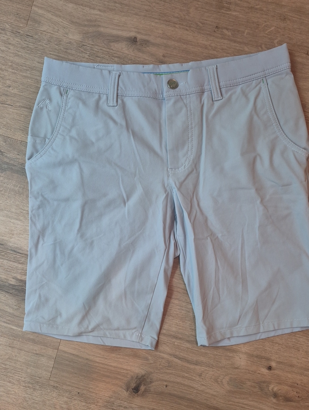 Men's Athletic Performance Shorts — Light Gray